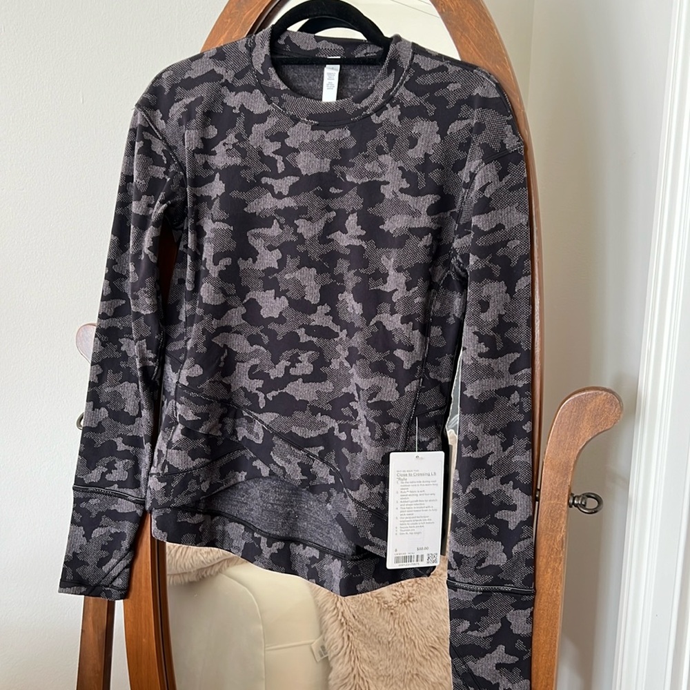 Lululemon long sleeve. Close to crossing
